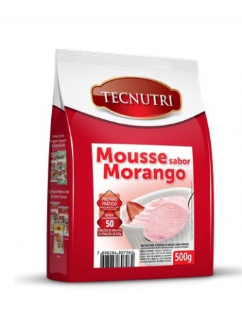 Mistura p/ Mousse 500g Sabor Morango - Tecnutri