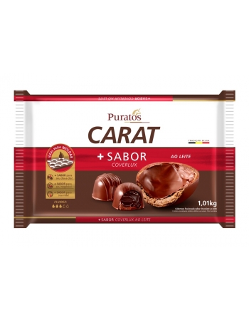 Chocolate Carat Coverlux Barra Ao Leite 1,01kg - Puratos