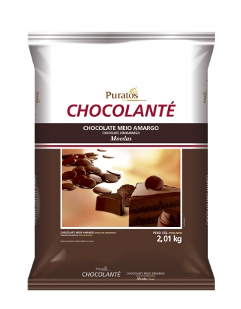 Chocolate Chocolanté 1/2 Amargo Gotas 2,01kg - Puratos