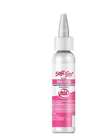 Corante Mix Softgel Rosa Cereja 60g - Duas Rodas