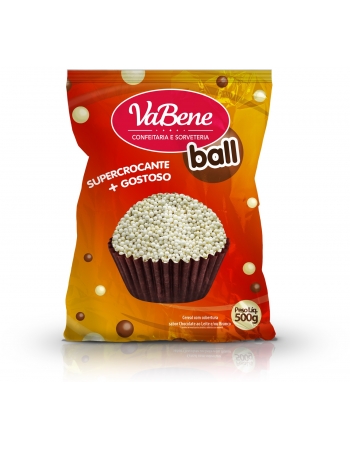 Cereal Ball Micro 500g Branco - Vabene