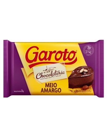 CHOCOLATE GAROTO 2.1KG MEIO AMARGO