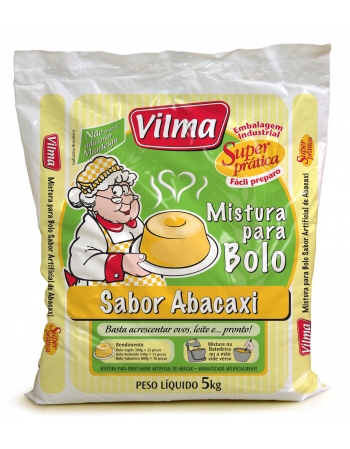 Mistura Para Bolo 5kg Sabor Abacaxi - Vilma