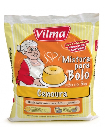 Mistura Para Bolo 5kg Sabor Cenoura - Vilma
