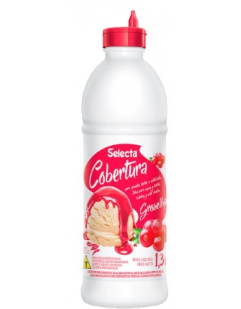 Cobertura p/ Sorvete Selecta Groselha 1,3kg - Duas Rodas