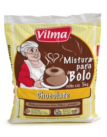 Mistura Para Bolo 5kg Sabor Chocolate - Vilma