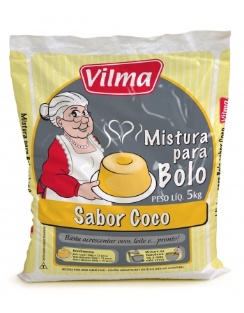 Mistura Para Bolo 5kg Sabor Coco - Vilma