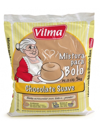 Mistura Para Bolo 5kg Sabor Chocolate Suave - Vilma