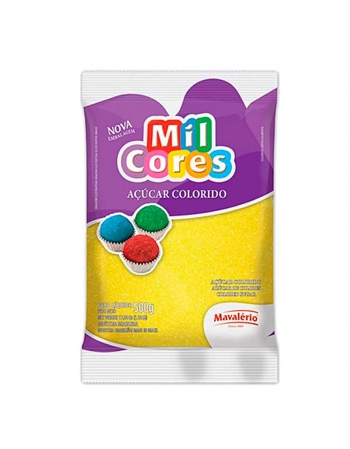 Açúcar Colorido Mil Cores 500g Amarelo