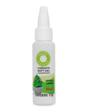 CORANTE SOFT GEL MAGO 15 GR VERDE LIMAO