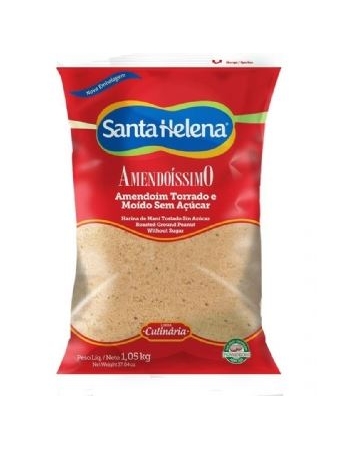Amendoim Amendoíssimo Moído Sem Açúcar 1,05kg - Santa Helena