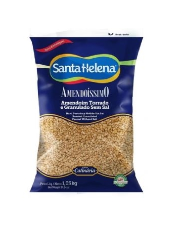 Amendoim Amendoíssimo Granulado Sem Sal 1,05kg - Santa Helena
