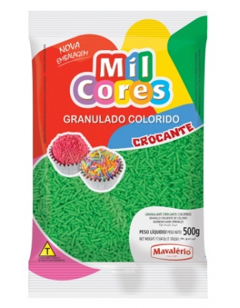 Granulado Verde Mil Cores 500g