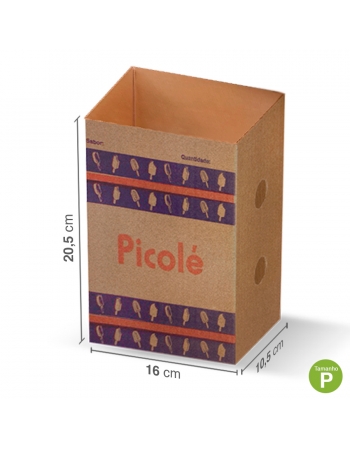 Caixa Papelão Picolé P Viva Box c/100