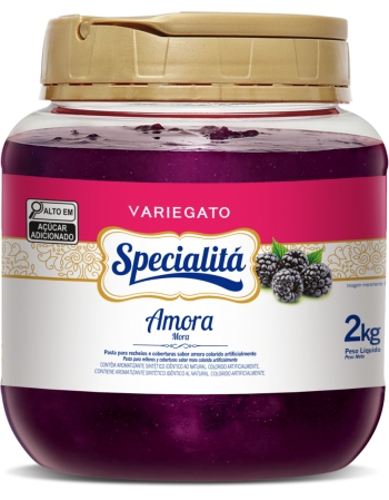 Variegato Polpa Specialitá Amora 2kg Duas Rodas