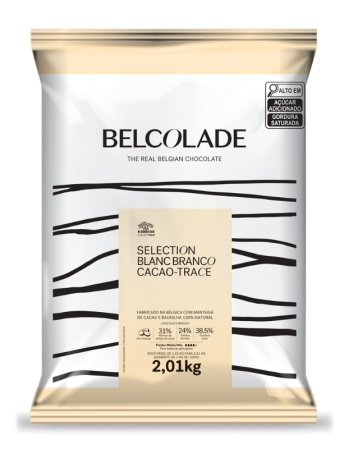 Chocolate Belga Gotas Belcolade Branco 2,01kg Puratos