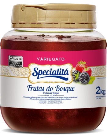 Variegato Polpa Specialitá Frutas do Bosque 2kg Duas Rodas