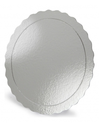 Cake Board Base Bolo Laminada Redonda 15cm Silver Cheff