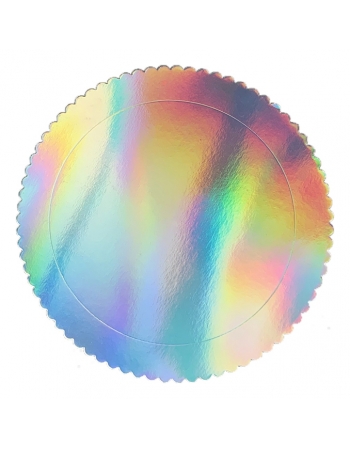 Cake Board Base Bolo Furtacor Redonda 15cm Silver Cheff