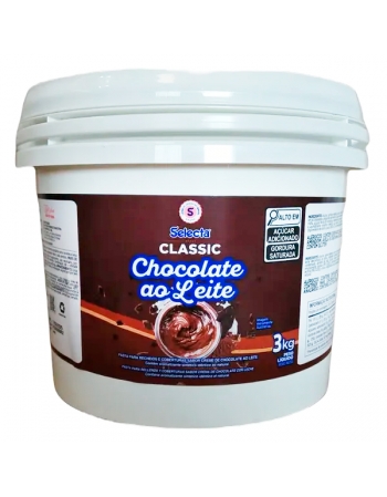 Recheio Mescla Selecta Classic Chocolate Ao Leite Duas Rodas 3kg