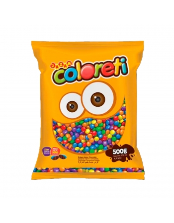 Mini Pastilha Confeitada Coloreti Sortido 500g