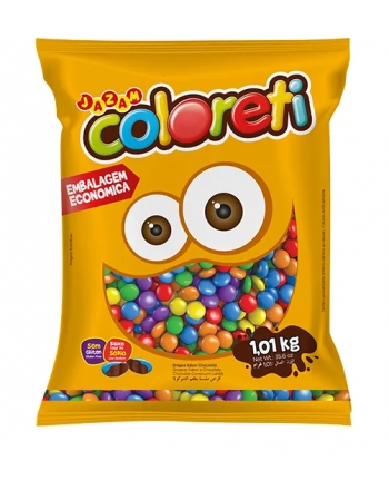 Mini Pastilha Confeitada Coloreti Sortido 1kg