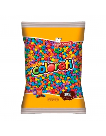 Pastilha Confeitada Micro Coloreti Granuleti Sortido 5kg