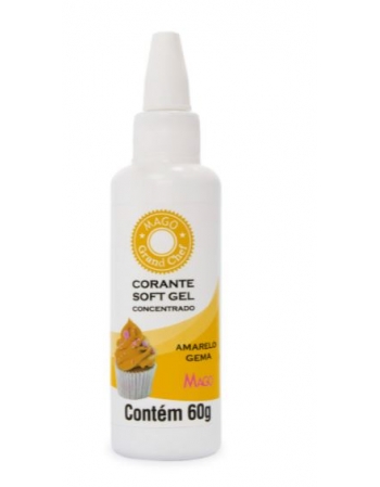 Corante Softgel Amarelo Gema 60g - Mago