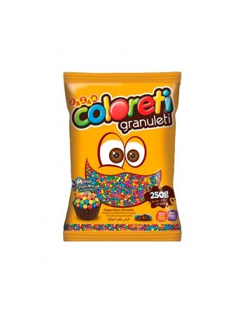 Pastilha Confeitada Micro Coloreti Granuleti Sortido 250g