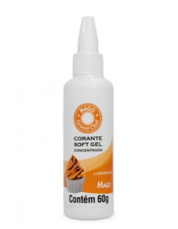 Corante Softgel Laranja 60g - Mago