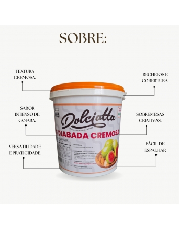 Goiabada Cremosa Dolciatta Balde Premium 4kg