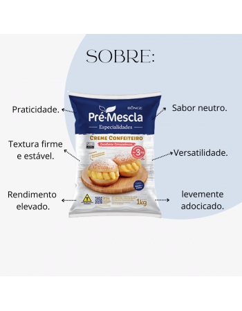 Pré Mistura Para Creme Confeiteiro 1,05kg - Bunge