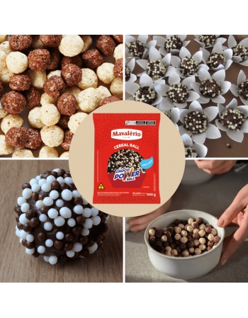 Cereal Ball Choco Power Preto e Branco 500g Mini
