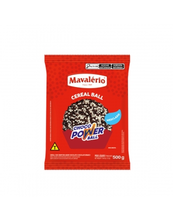 Cereal Ball Choco Power Preto e Branco 500g Micro