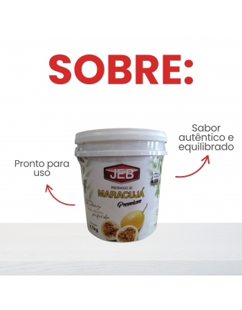 Preparado de Frutas Polpa de Maracujá JEB 4,7kg 