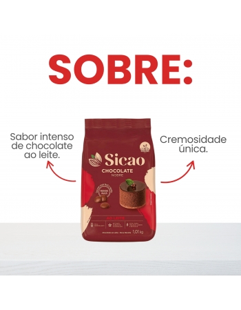 Chocolate Sicao Nobre Ao Leite Gotas 1,01kg