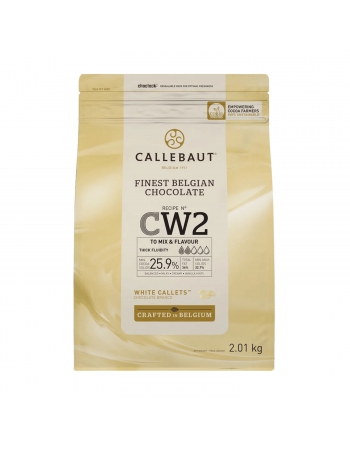 Chocolate Belga Gotas Callets Branco 25,9% Callebaut 2,01kg
