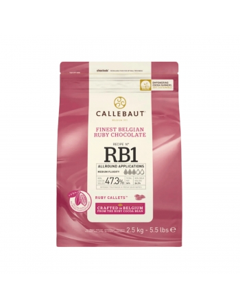 Chocolate Belga Gotas Callets Ruby 32,5% Callebaut 2,05kg