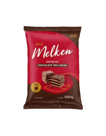 Chocolate Melken 70% Cacau 1,05kg Gotas Harald