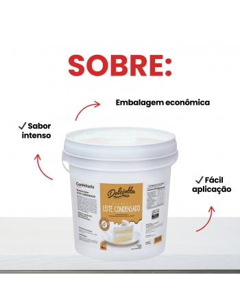 Recheio Pronto Leite Condensado Dolciatta 4kg