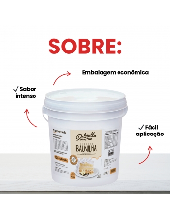 Recheio Pronto Baunilha Dolciatta 4kg