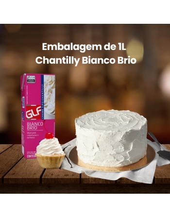 Chantilly Bianco Brio Tradicional 1L Pronto Para Bater
