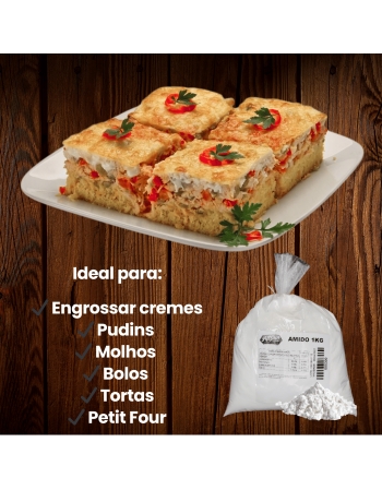 Amido de Milho Amisol 1kg - Ingredion