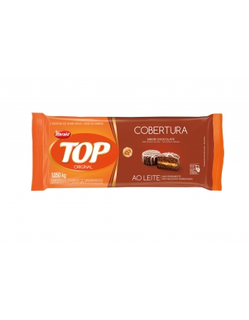 Chocolate Cobertura Top Ao Leite Barra 1,010kg - Harald