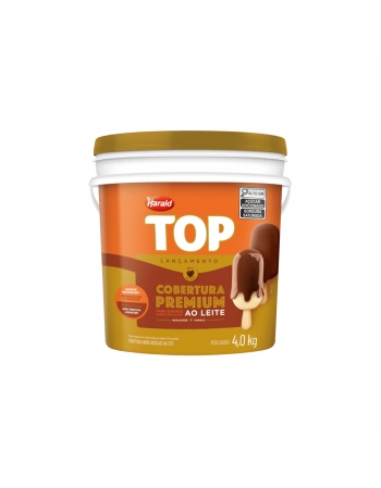 Cobertura Harald Líquida Top Soft Premium 4kg Ao Leite Profissional