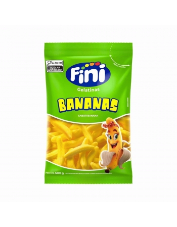 Bala de Gelatina Banana 500g Fini
