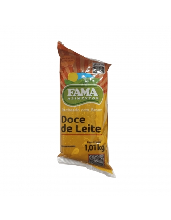 Doce de Leite Fama 1,01kg Bisnaga Cremoso Para Confeitaria