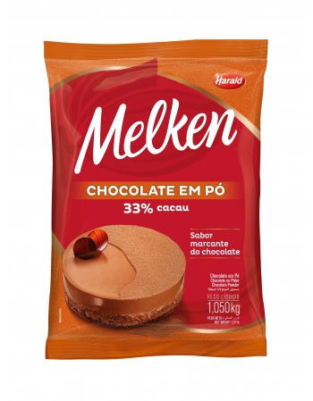 Chocolate em Pó Melken 33% Cacau 1,050kg - Harald