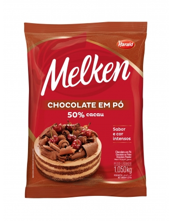 Chocolate em Pó Melken 50% Cacau 1,050kg - Harald