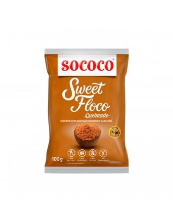 Coco Queimado Flocos Úmido Sweet 1kg - Sococo